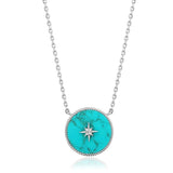 Turquoise Emblem Necklace