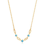 Turquoise Link Necklaces
