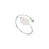 Pearl Twist Adjustable Ring