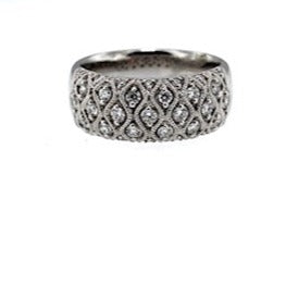 .48 Carat Diamond Band - Diamond Grade SI1-H - Ring is Set in 14 karat White Gold - Ring Size is Seven